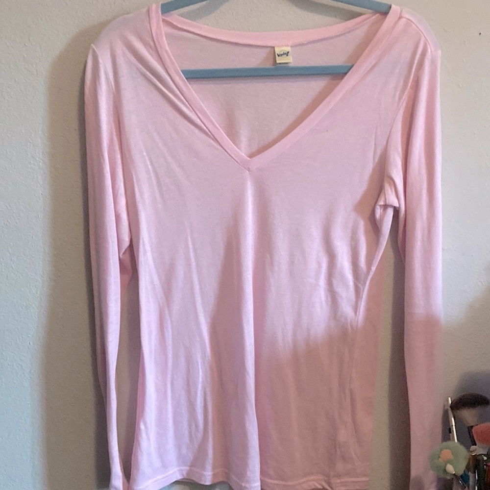 Y2k 2000s Pink long sleeve shirt
